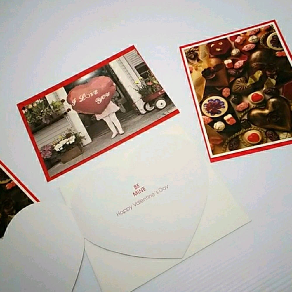 Love and Candy Valentine Cards 4 Card Set of Vintage Styled Valentines - Picture 5 of 11